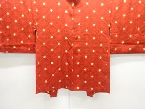 斜め格子に唐草模様羽織